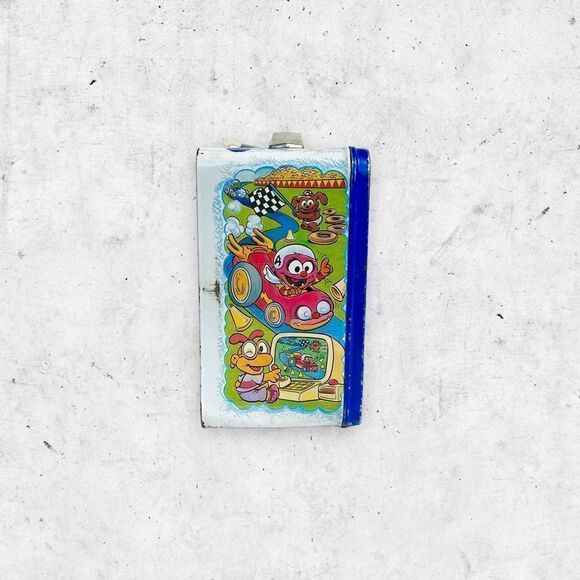 Vtg 1985 Thermos Muppet Babies Metal Lunch Box, Kermit Miss Piggy, No Thermos - Picture 5 of 8